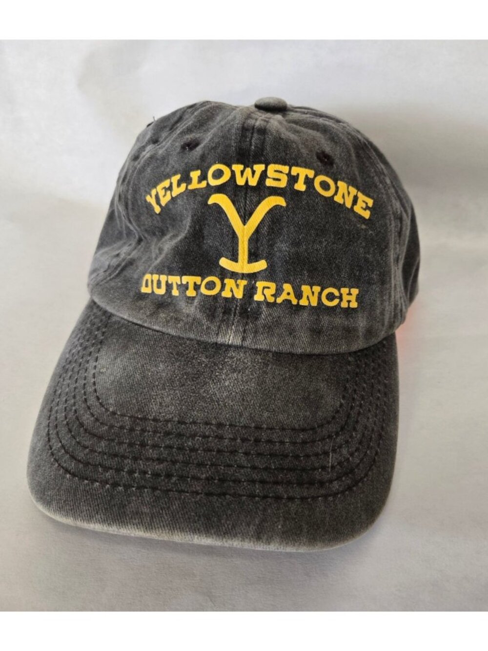 Yellowstone Dutton Ranch Distressed Adjustable Slideback Cotton Baseball Cap
